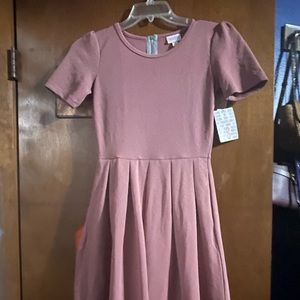 Blush Pink A line LuLaRoe dress with pockets size Small